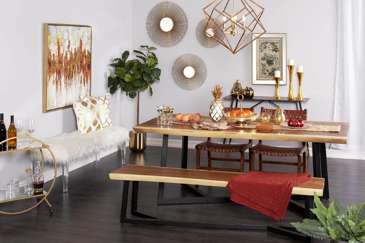 Glam Dining Room Design Photo by Wayfair